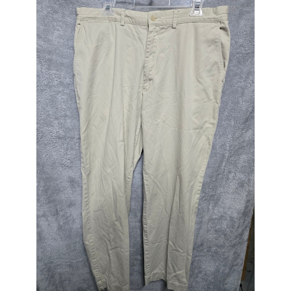 Polo Ralph Lauren Classic Chino Pants Mens 35x30 Tan Khaki Cotton Twill Straight